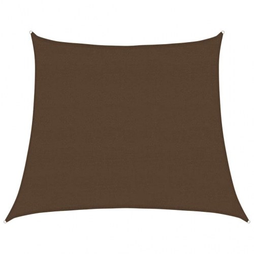 Solsejl 4/5 × 4 m trapez - HDPE 160 g/m², brun