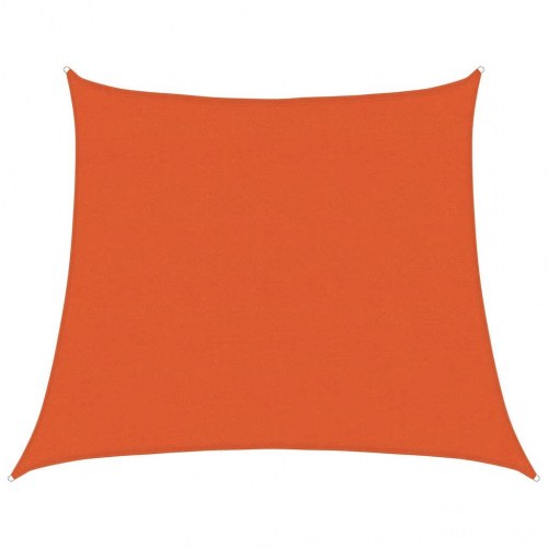 Solsejl 4/5x4 m 160 g/m² trapezformet HDPE orange