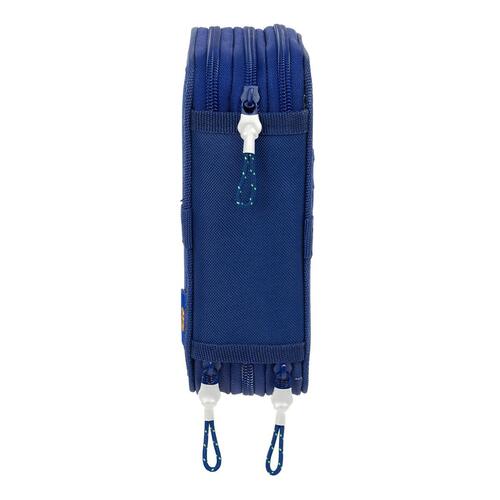 Tredobbelt Penalhus F.C. Barcelona Marineblå 12,5 x 19,5 x 5,5 cm 37 Dele