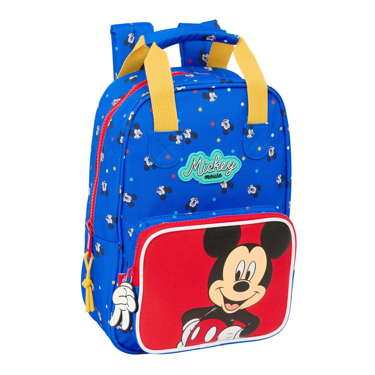 Skoletaske Mickey Mouse Clubhouse Good day - Blå 20 × 28 × 8 cm