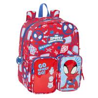Skoletaske Spider-Man Rescue Blå Rød 22 x 27 x 10 cm