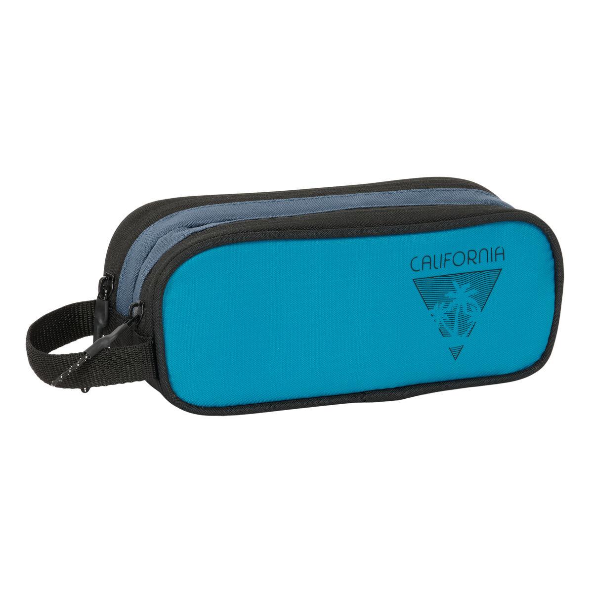 Penalhus BlackFit8 California Blå Sort 21 x 8 x 6 cm
