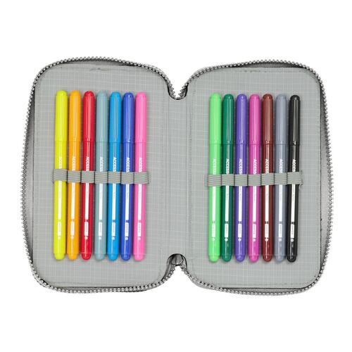 Dobbelt penalhus Batman Game over Sort 12.5 x 19.5 x 4 cm Dobbelt penalhus 29 Dele