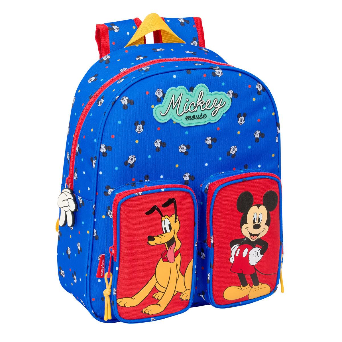 Mickey Mouse Clubhouse skoletaske - blå 28 × 34 × 10 cm