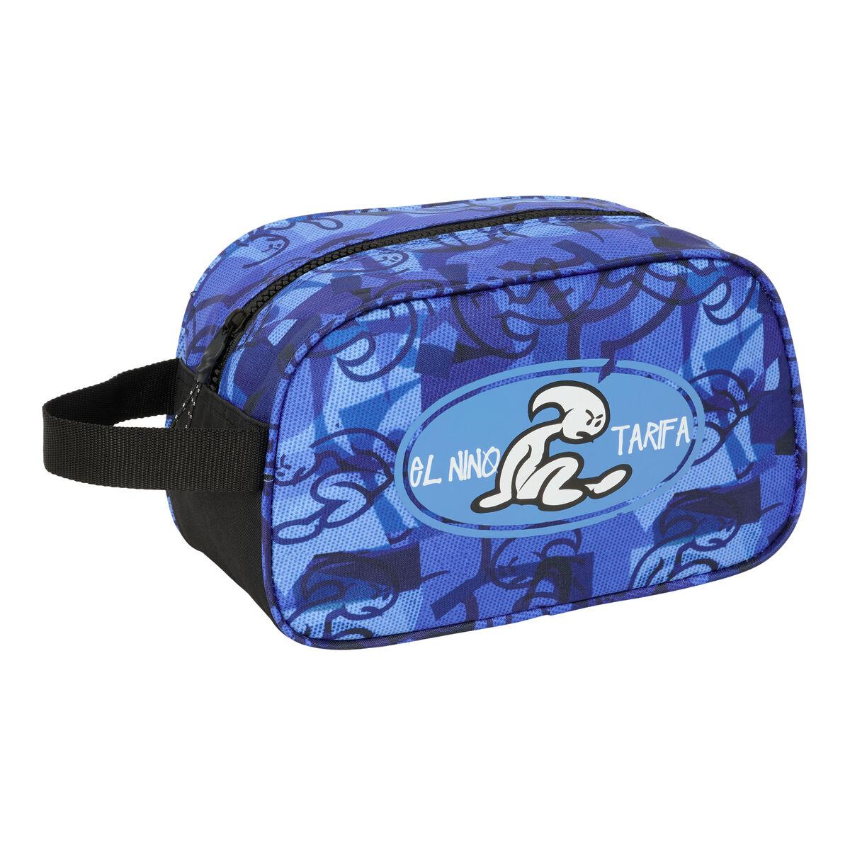 El Niño Roller rejsetoilettaske - blå/sort, 26 × 15 × 12 cm