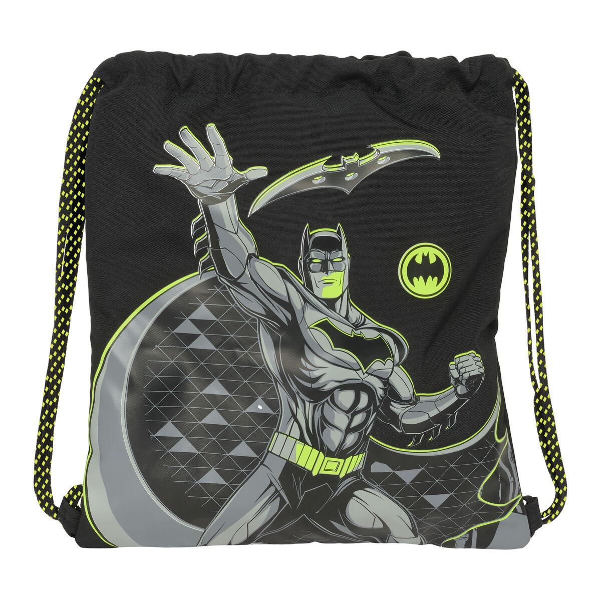 Gymnastiktaske Batman - sort snørepose 35 × 40 cm billede