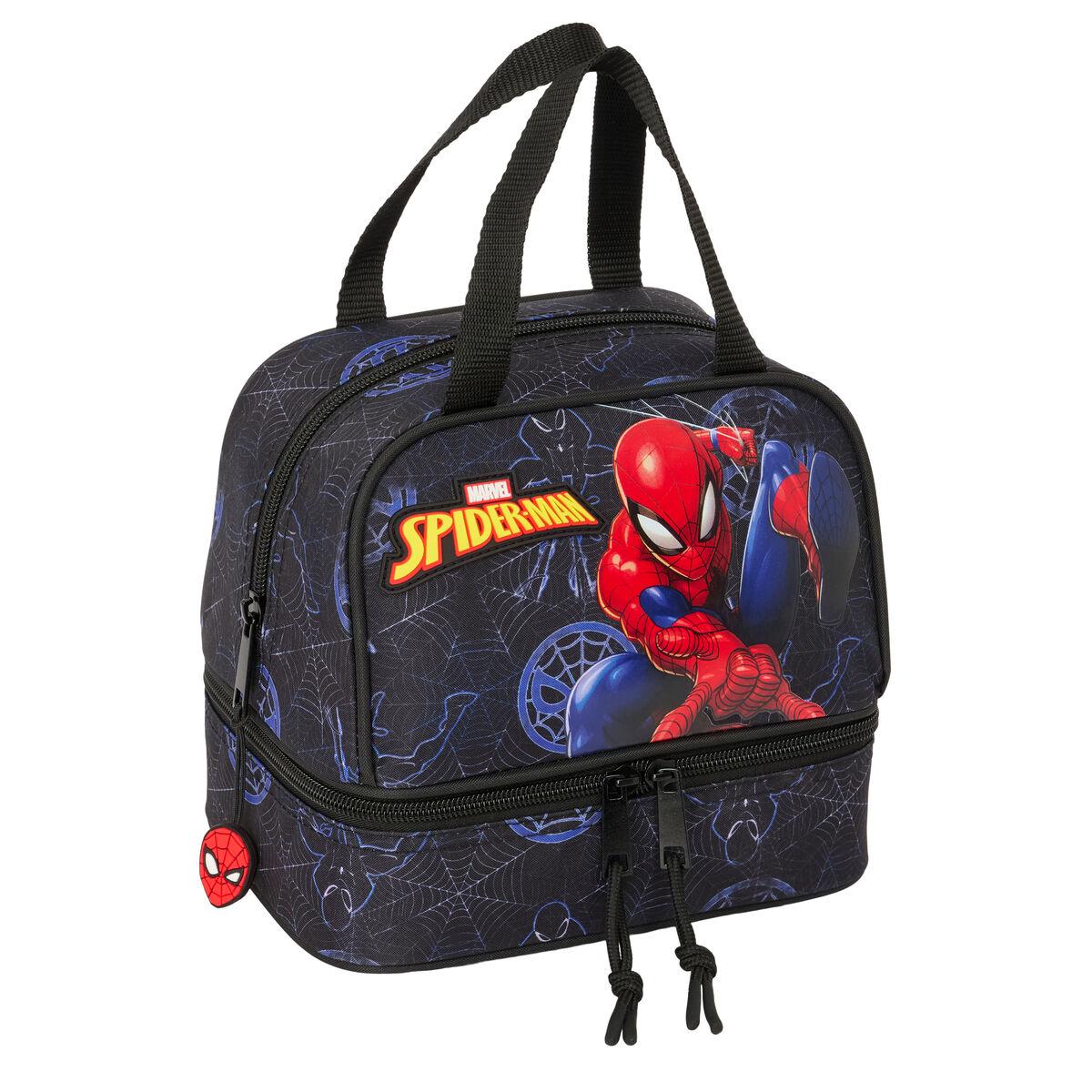 Madkasse - Spider-Man Attack, sort, 20 × 20 × 15 cm