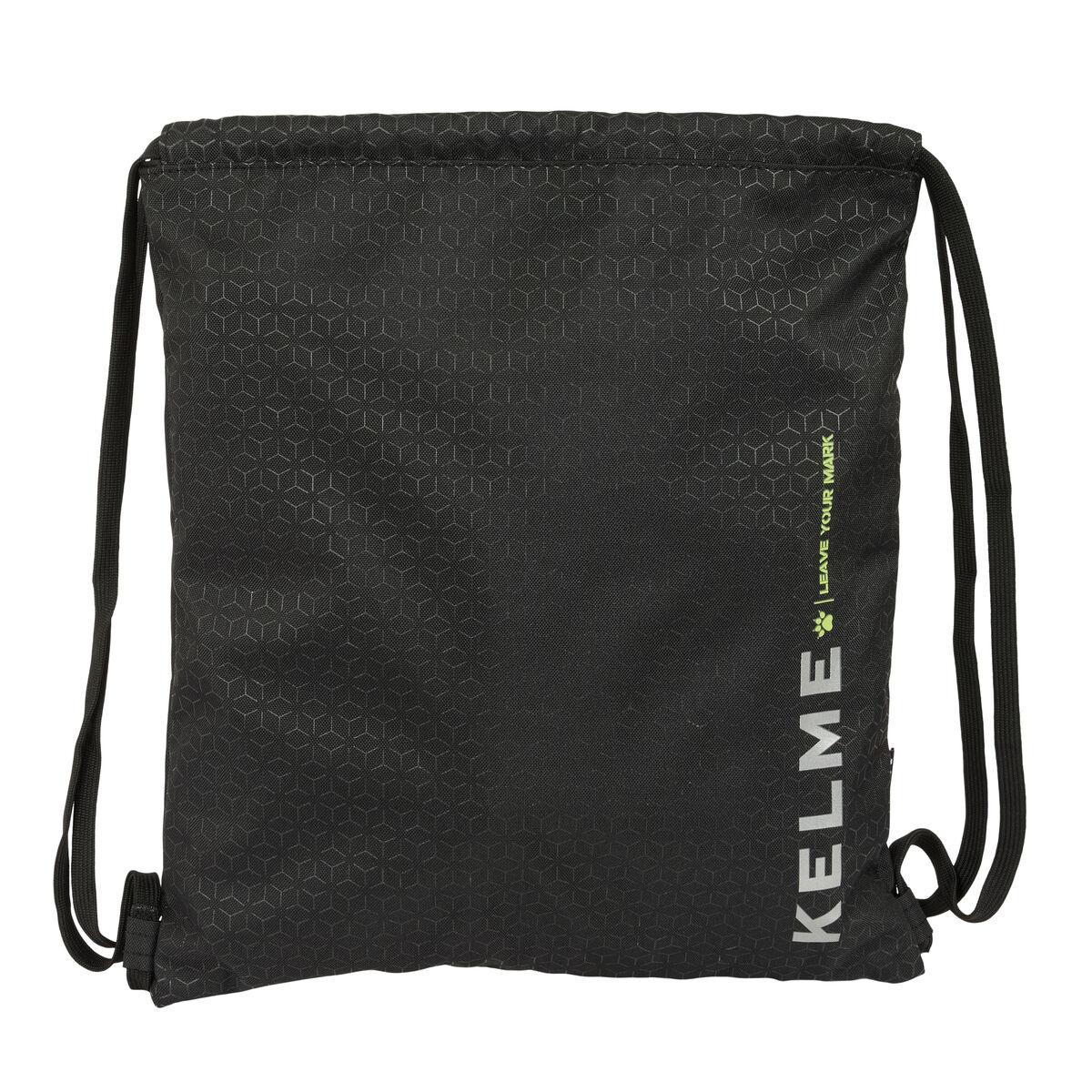 Kelme Iron gymsack - sort snøre-rygsæk 35 × 40 cm