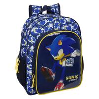 Skoletaske Sonic City Blå 32 x 38 x 12 cm