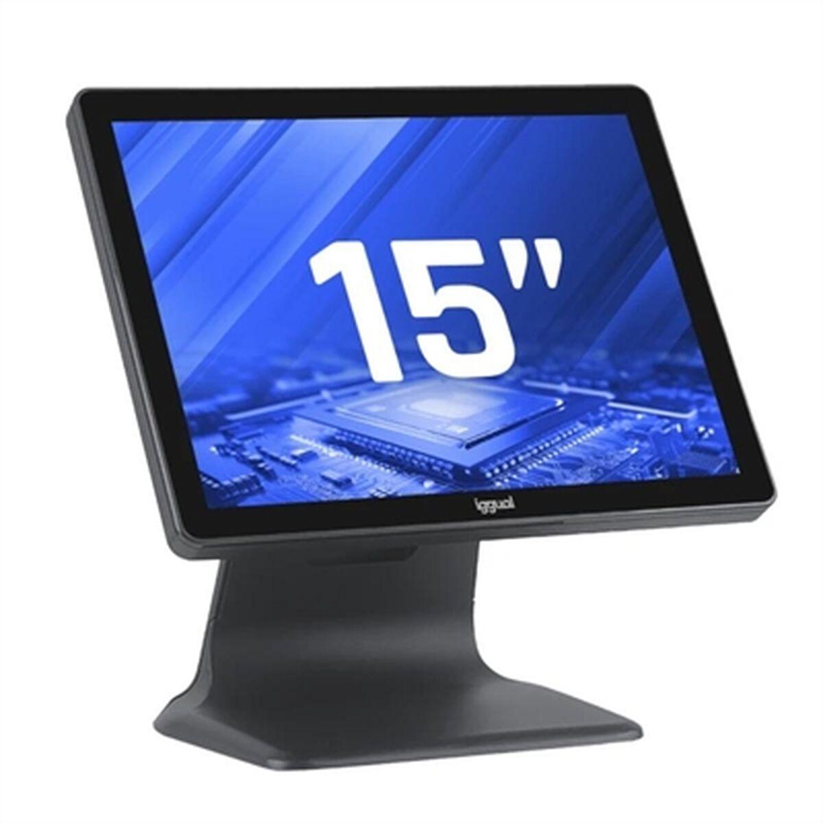 Stationær all-in-one PC iggual TPV AIO 15" - Intel N100, 4 GB RAM, 128 GB SSD, Windows 10