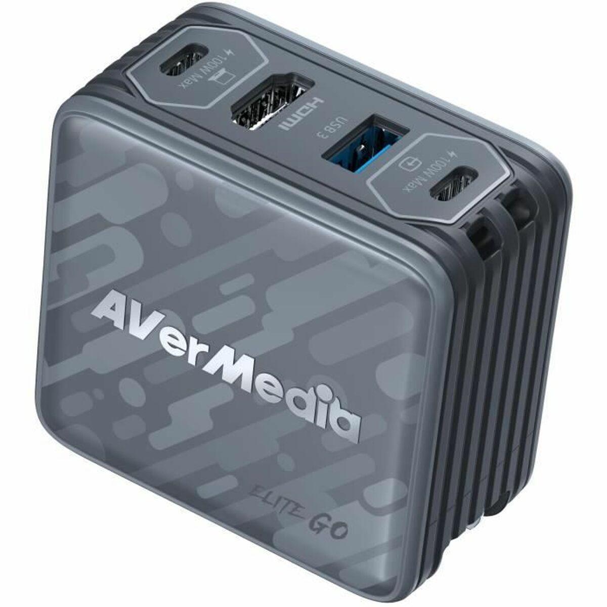 AVerMedia GC313Pro Elite Go - lyd‑jack omformer/adapter, sort