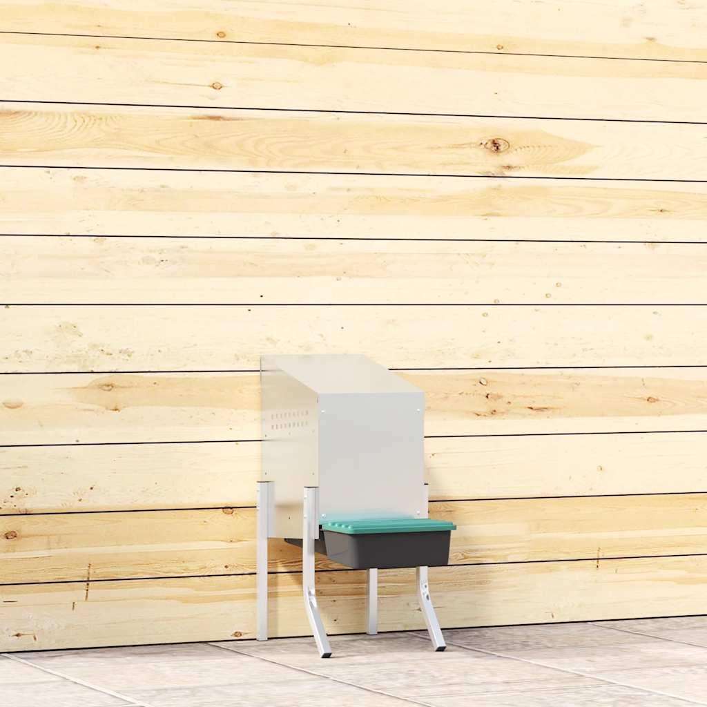 Redekasse til høns 1 rum med ben galvaniseret stål