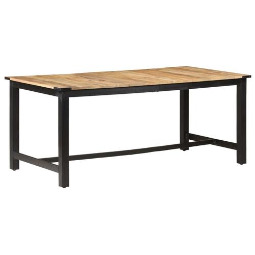 Spisebord 180x90x76 cm massivt ru mangotræ