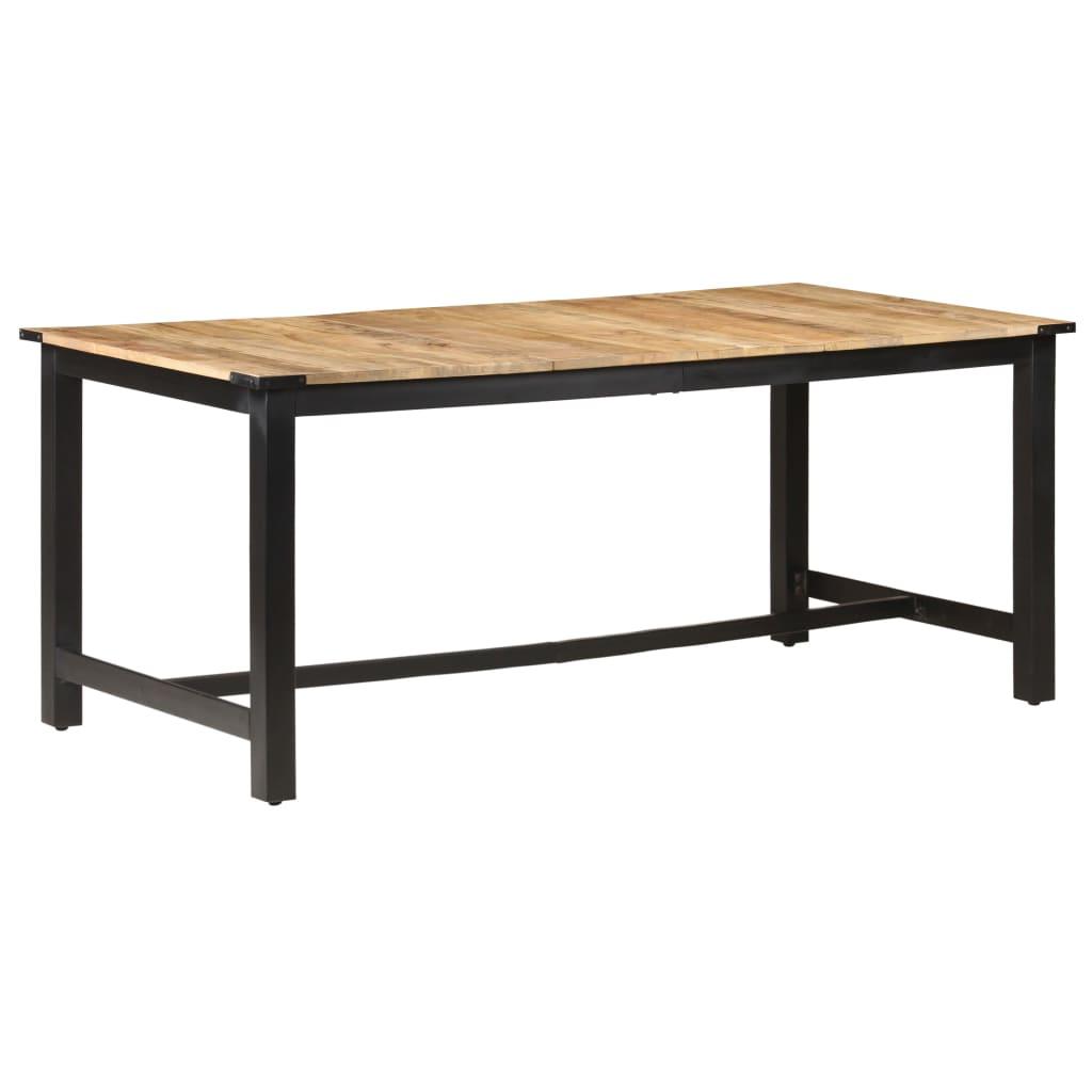 Spisebord 180x90x76 cm massivt ru mangotræ