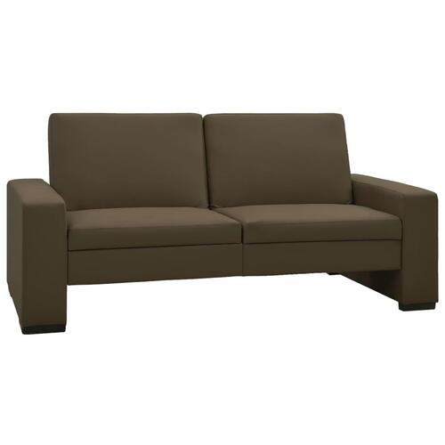 Sovesofa kunstlæder brun