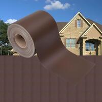 Haveskærm 35x0,19 m PVC brun