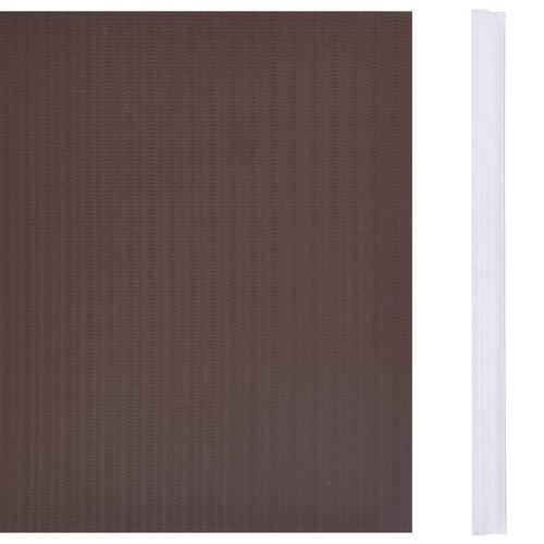 Haveskærm 35x0,19 m PVC brun