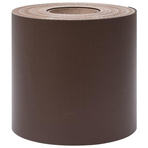 Haveskærm 70x0,19 m PVC brun