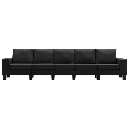 5-personers sofa stof sort