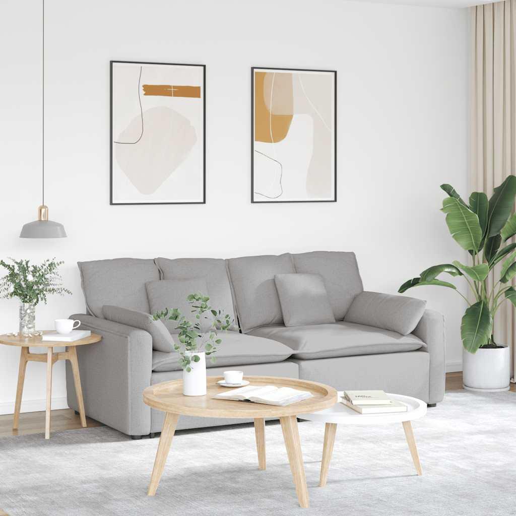 Modulsofa med hynder skygrå billede