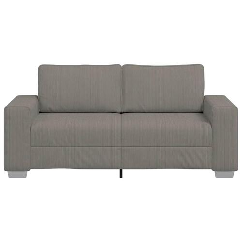 Elskovssofa 140 cm fløjlsstof lysegrå