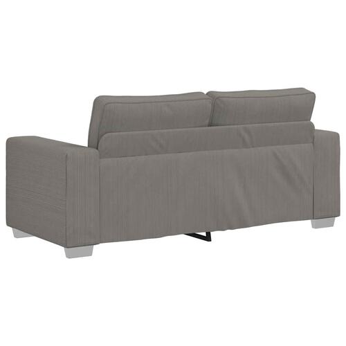 Elskovssofa 140 cm fløjlsstof lysegrå