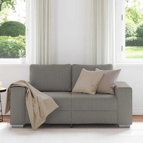 Elskovssofa 120 cm fløjlsstof lysegrå