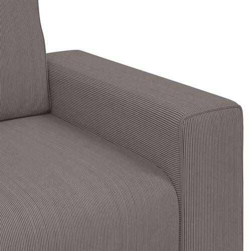 Elskovssofa 120 cm fløjlsstof lysegrå