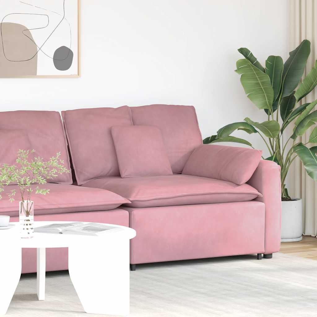Modulopbygget Sofacentermodul Med Hynder 100 Cm - Lyserød / end sofa