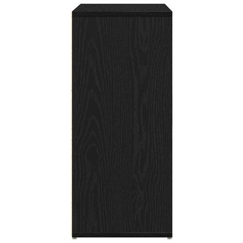 Skænk 60x31x70 cm konstrueret træ sort egetræsfarve