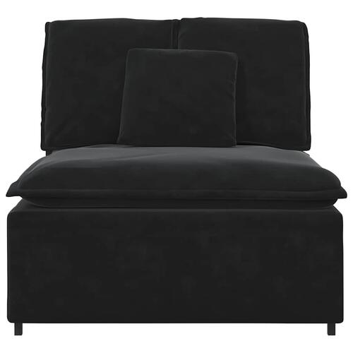 Modulopbygget sofacentermodul med hynder 100 cm sort