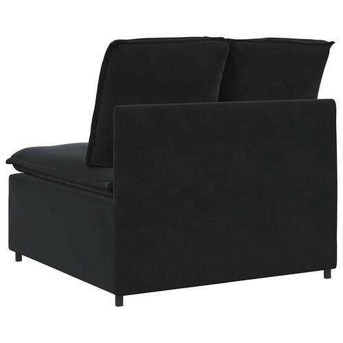 Modulopbygget sofacentermodul med hynder 100 cm sort