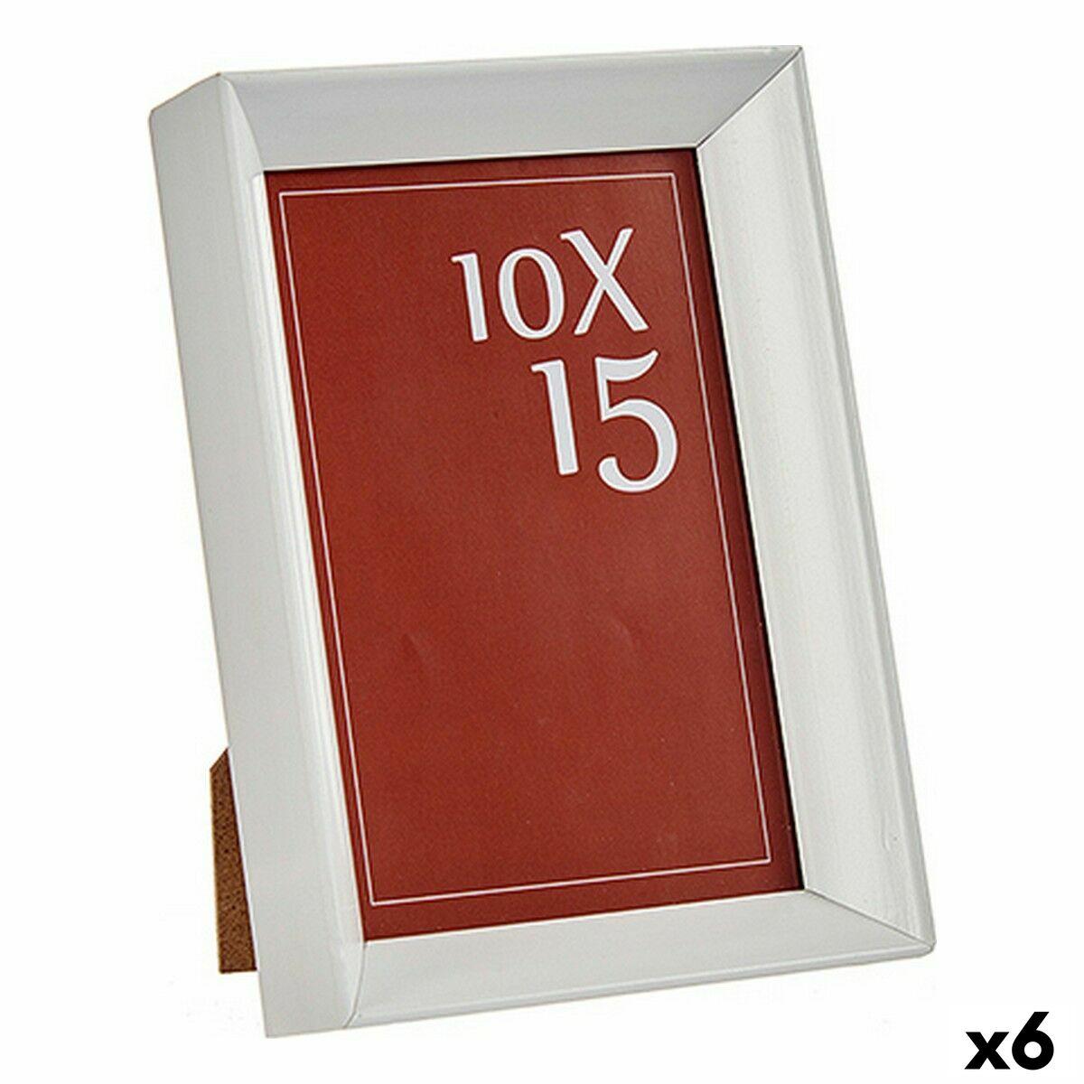 Fotoramme 10x15 cm - Hvid glas/plast (6 stk.)