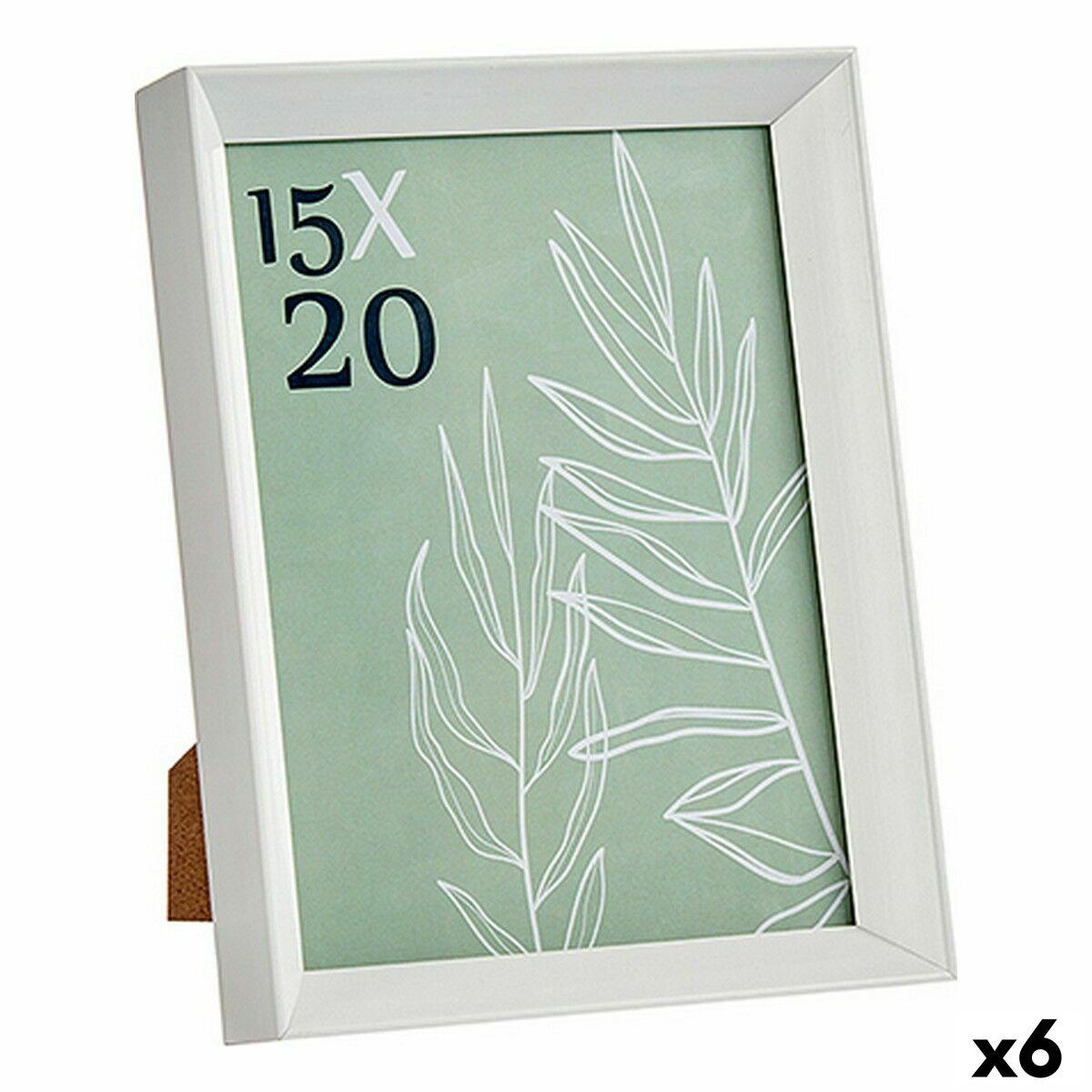 Fotoramme 15×20 cm - , hvid glas/plast (6 stk.)