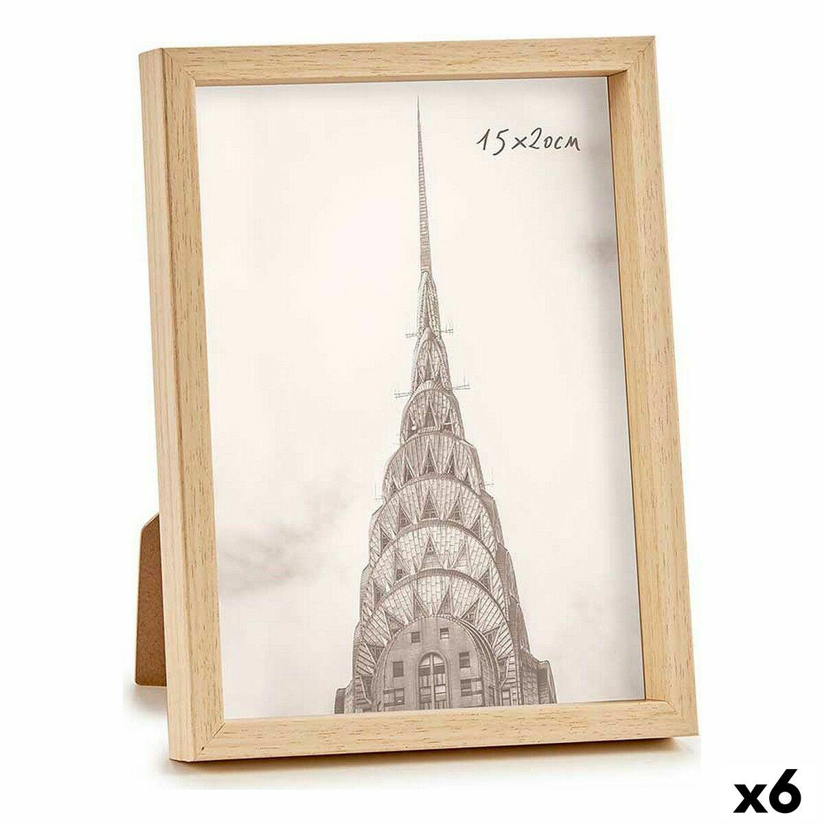 Fotoramme 15×20 cm - Brun natur, plastik (6 stk.)