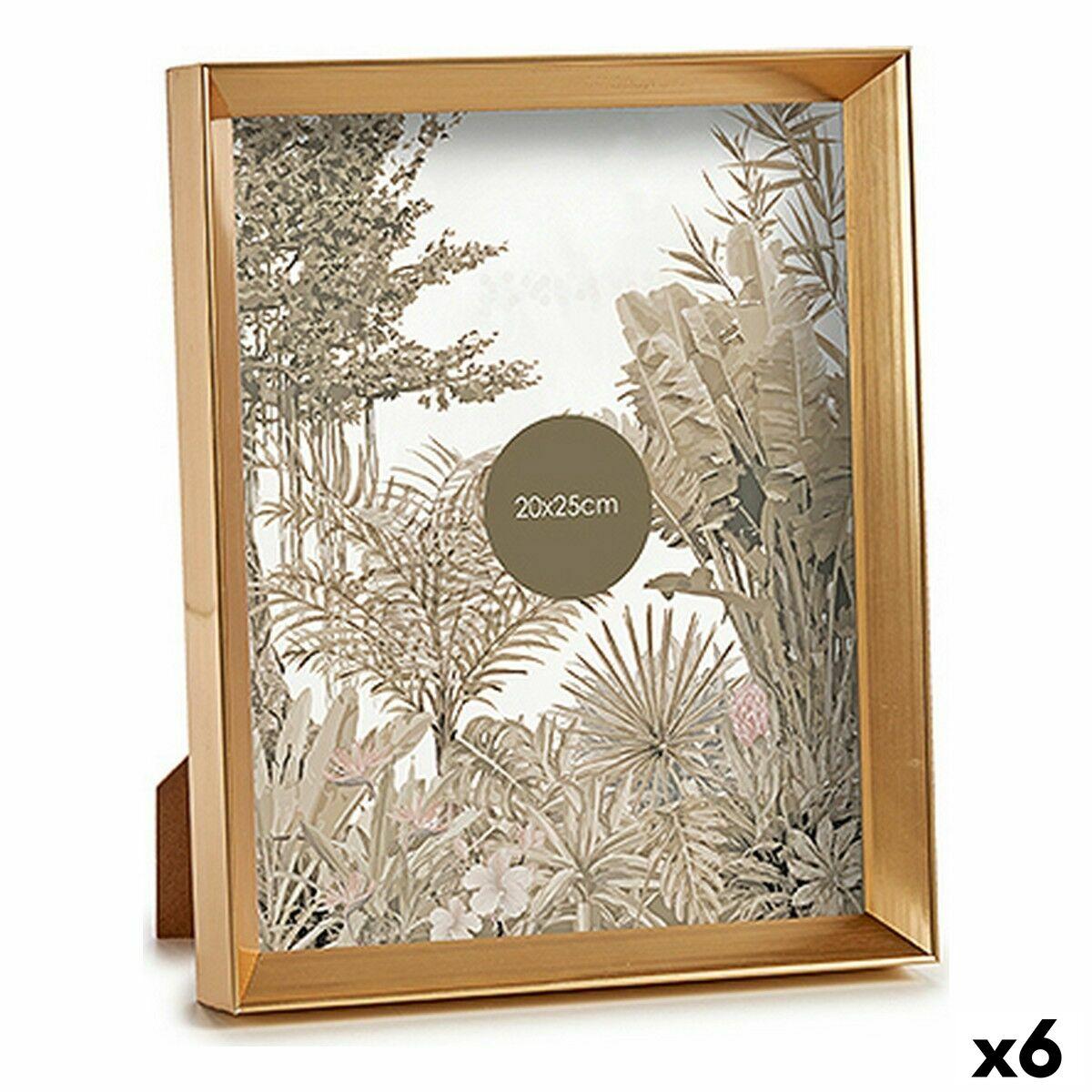 Fotoramme 20×25 cm - gylden glas/plast (6 stk.)