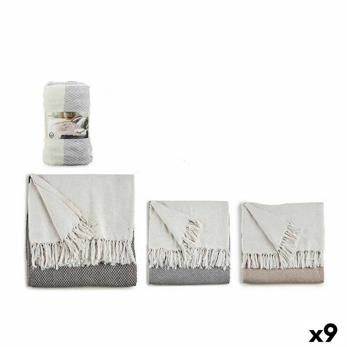 Sofabetræk - brun/grå/natur, 180 × 240 cm (Points)