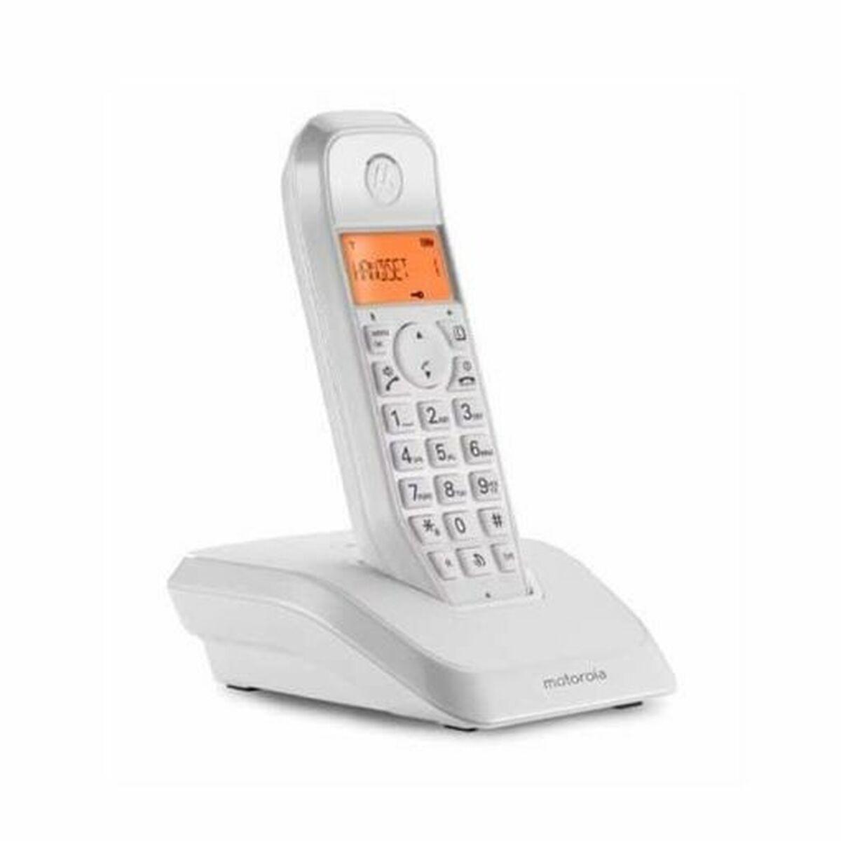 Trådløs telefon Motorola S1201 - hvid