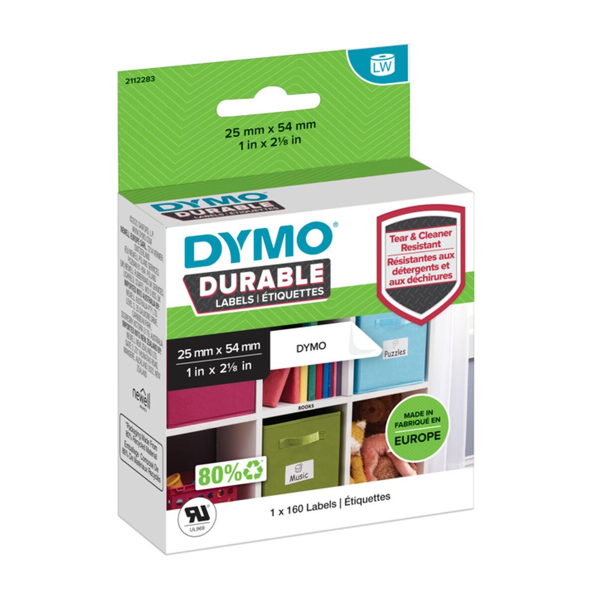 Etiketter til labelprinter Dymo - Hvid, Durable 25 × 54 mm billede