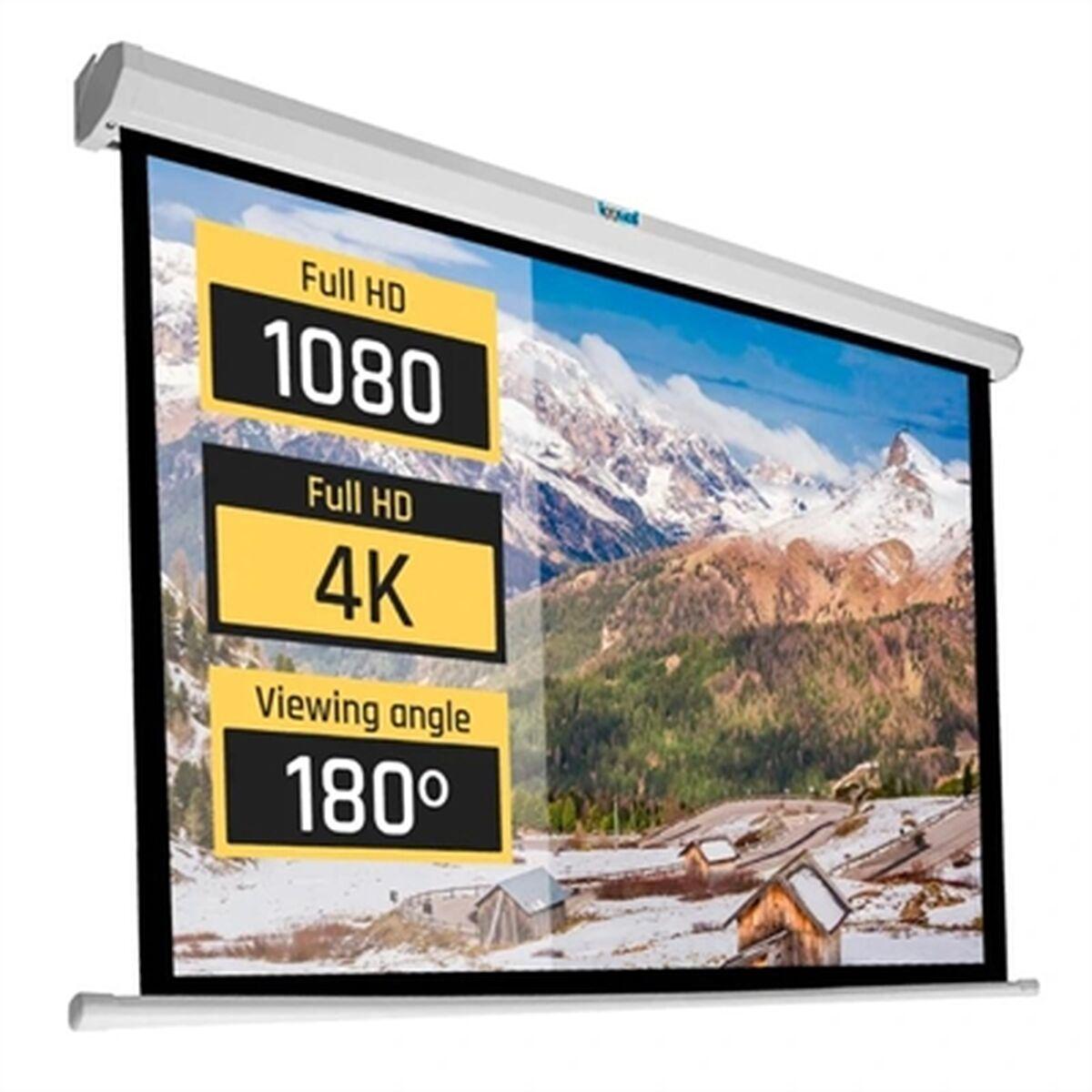 Projektorlærred iggual IGG319291 92" 16:9 - manuel væg/loft