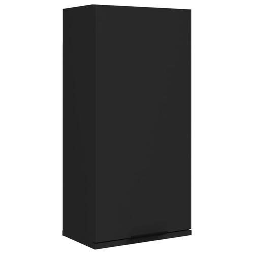 Væghængt badeværelsesskab 32x20x67 cm sort