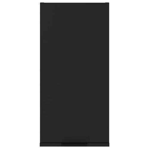 Væghængt badeværelsesskab 32x20x67 cm sort