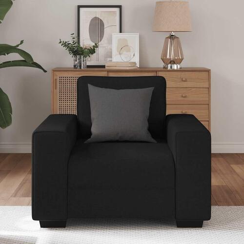 Lænestol 60 cm stof sort