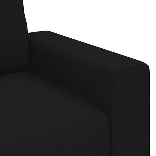 Lænestol 60 cm stof sort