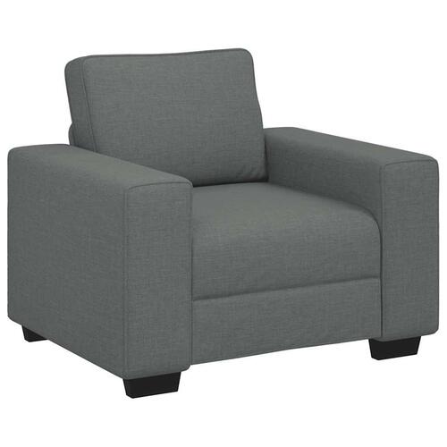 3 personers sofa med hynder stof mørkegrå