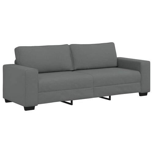 3 personers sofa med hynder stof mørkegrå