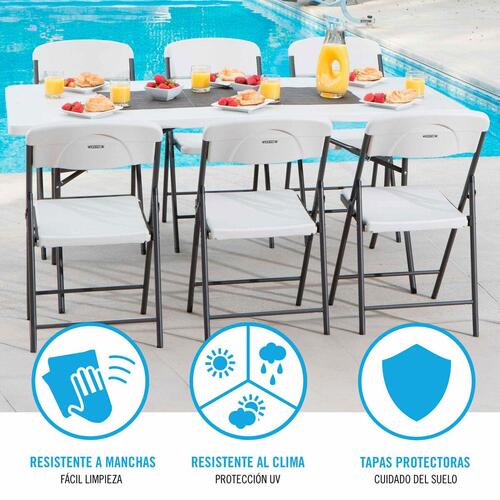 Polstrede Campingstol Lifetime 47 x 84,5 x 50 cm