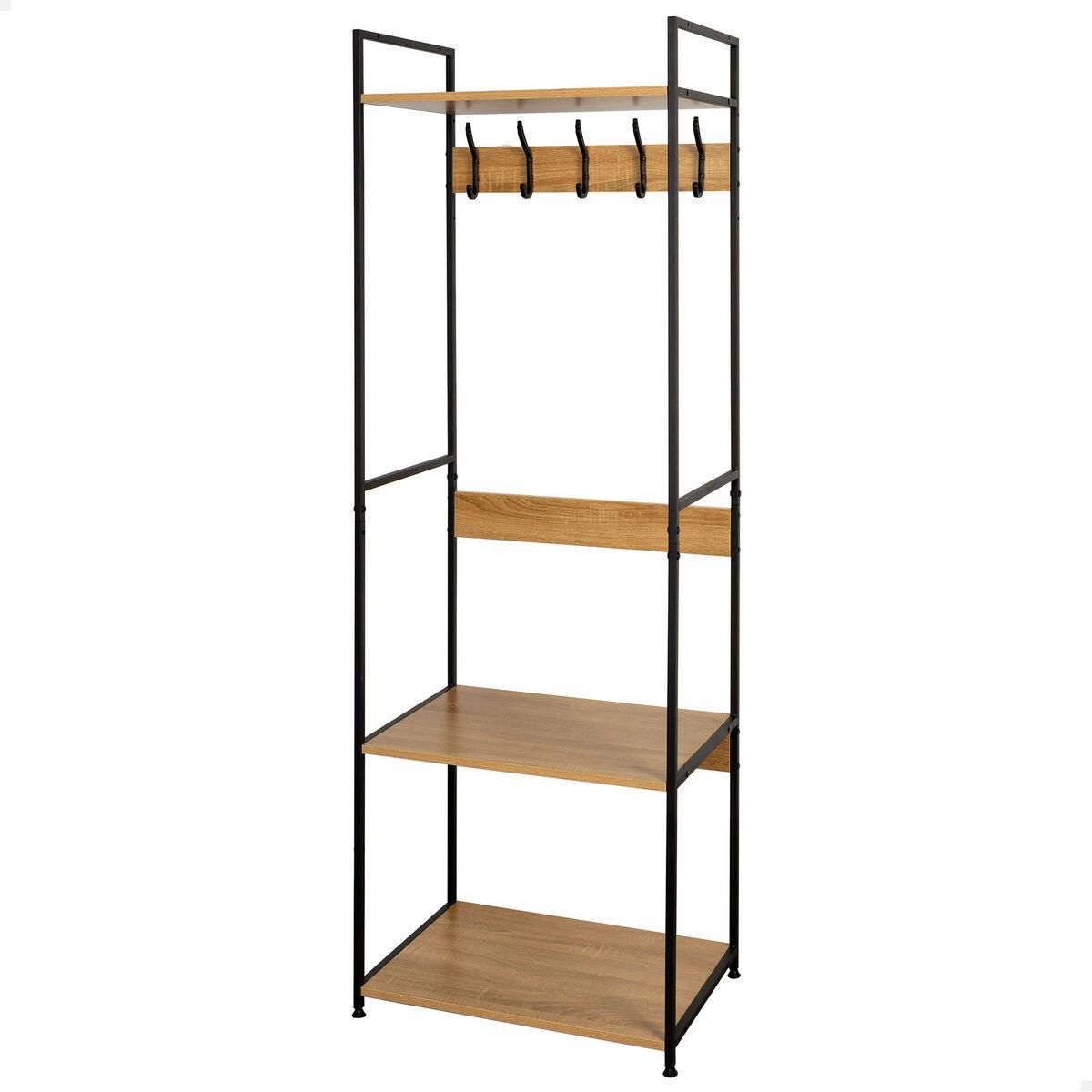 Stativ med Hylde Max Home Stål Melamin spånplade Minimalistisk 60 x 175 x 40 cm