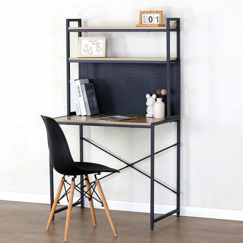 Skrivebord med hylder Max Home Stål Melamin spånplade 84 x 148 x 50 cm