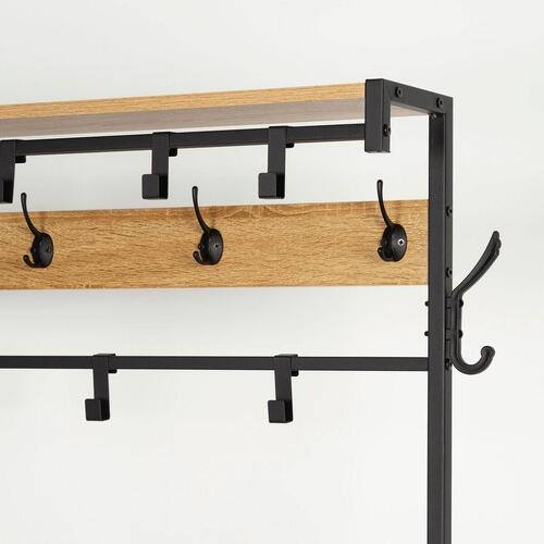 Stativ med Hylde Max Home Stål Melamin spånplade Minimalistisk 102 x 180 x 40 cm
